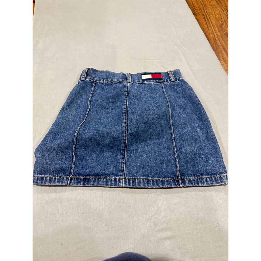 Preppy Kids Tommy Hilfiger Denim Mini Skirt Size 10 Blue